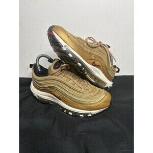 Nike Air Max 97 OG Metallic Gold Varsity Red Men's US Size 7.5 Sneakers